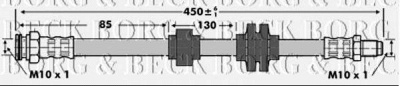 BORG & BECK bbh6759 -  Тормозной шланг